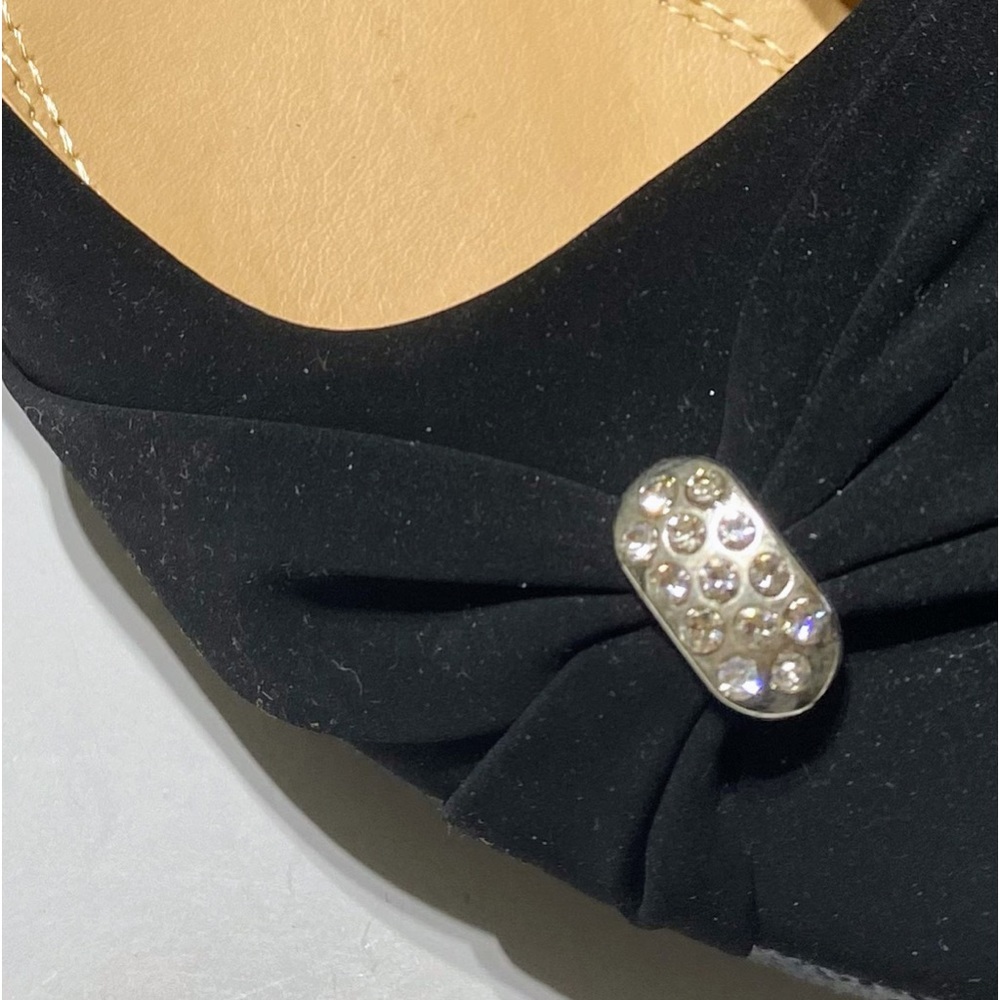Belladia women’s Black dress shoes with rhinestones on top size 7 New - Picture 6 of 10